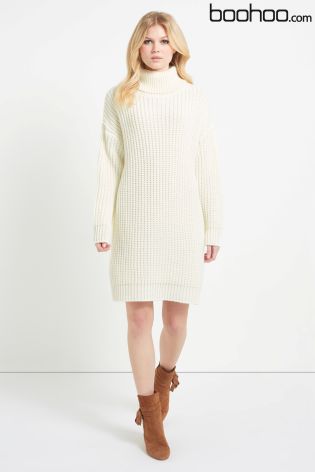 Boohoo Turtle Neck Jumper Dress